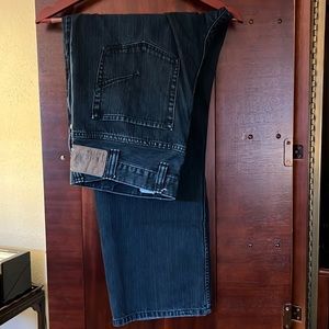 True nation straight fit black jeans